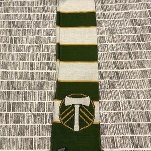 Timbers Green Yellow and White Striped Scarf